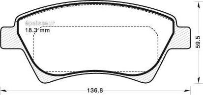 MGA 692 - Гальмівні колодки, дискові гальма autocars.com.ua