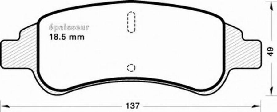 MGA 726 - Тормозные колодки, дисковые, комплект autodnr.net