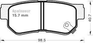 Ween 151-2523 - Гальмівні колодки, дискові гальма autocars.com.ua