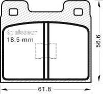 MGA 77 - Гальмівні колодки, дискові гальма autocars.com.ua