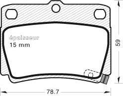 Optimal 10433 - Гальмівні колодки, дискові гальма autocars.com.ua