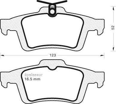 Honda NHC-1187 - Гальмівні колодки, дискові гальма autocars.com.ua