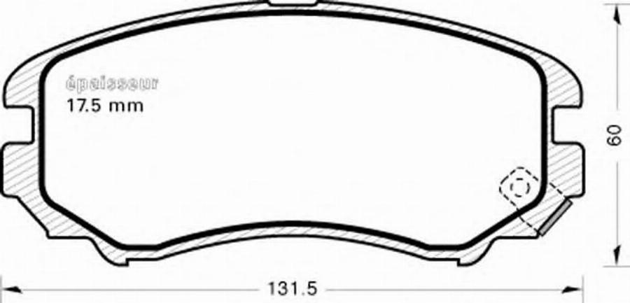 MGA 819 - Гальмівні колодки, дискові гальма autocars.com.ua