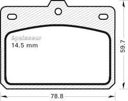 MGA 83 - Гальмівні колодки, дискові гальма autocars.com.ua