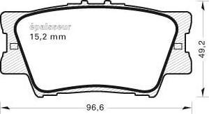 MGA 846 - Гальмівні колодки, дискові гальма autocars.com.ua