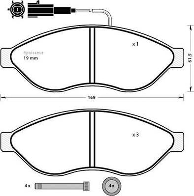 Magneti Marelli 363702161467 - Гальмівні колодки, дискові гальма autocars.com.ua