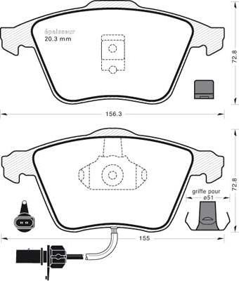 GMC 2376201 - Тормозные колодки, дисковые, комплект avtokuzovplus.com.ua