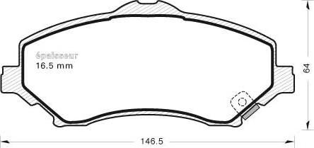 MGA 888 - Гальмівні колодки, дискові гальма autocars.com.ua