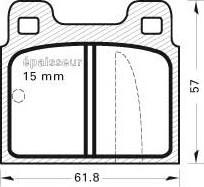 Remsa PCA000300 - Гальмівні колодки, дискові гальма autocars.com.ua