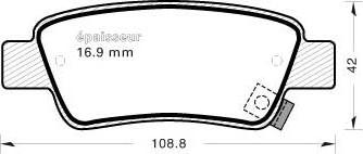 MGA 921 - Тормозные колодки, дисковые, комплект autodnr.net