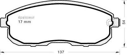 MGA 923 - Гальмівні колодки, дискові гальма autocars.com.ua