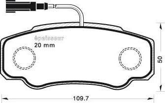 MGA 937 - Тормозные колодки, дисковые, комплект autodnr.net