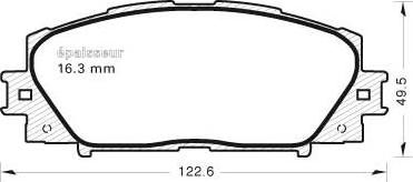 MGA 982 - Гальмівні колодки, дискові гальма autocars.com.ua