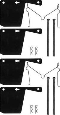 MGA A124 - Комплектуючі, колодки дискового гальма autocars.com.ua