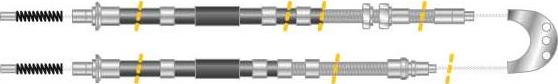 MGA CF5214 - Трос, гальмівна система autocars.com.ua
