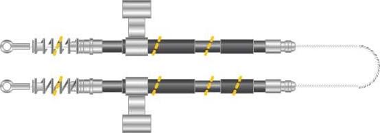 MGA CF5256 - Трос, гальмівна система autocars.com.ua