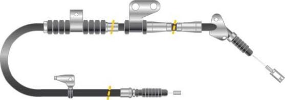 MGA CF5286 - Трос, гальмівна система autocars.com.ua