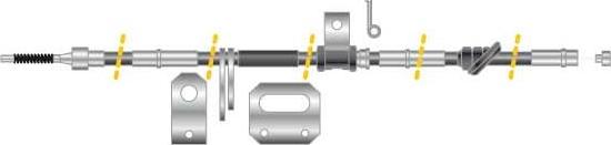 MGA CF5651 - Трос, гальмівна система autocars.com.ua