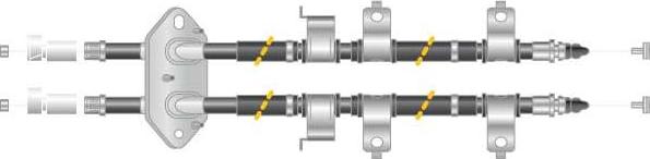 MGA CF6042 - Трос, гальмівна система autocars.com.ua