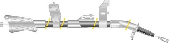 MGA CF6240 - Трос, гальмівна система autocars.com.ua