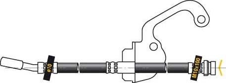 MGA F5566 - Гальмівний шланг autocars.com.ua