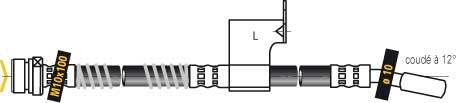 MGA F6881 - Гальмівний шланг autocars.com.ua