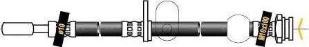 MGA F7068 - Гальмівний шланг autocars.com.ua