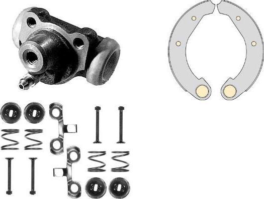 MGA K501915 - Комплект гальм, барабанний механізм autocars.com.ua