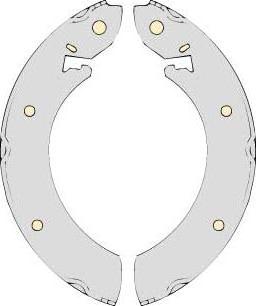 MGA K543452 - Комплект гальм, барабанний механізм autocars.com.ua