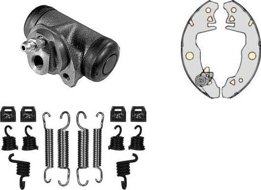 MGA K560637 - Комплект гальм, барабанний механізм autocars.com.ua