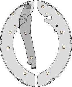 MGA K562768 - Комплект гальм, барабанний механізм autocars.com.ua