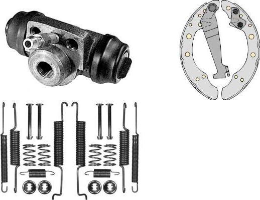 MGA K586599 - Комплект гальм, барабанний механізм autocars.com.ua