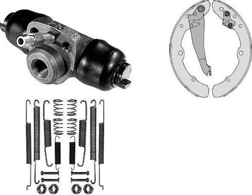 MGA K591550 - Комплект гальм, барабанний механізм autocars.com.ua