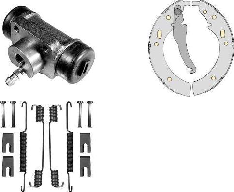 MGA K592460 - Комплект тормозных колодок, барабанные autodnr.net