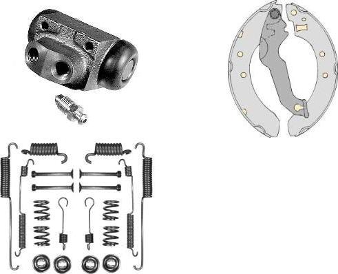 MGA K632463 - Комплект тормозных колодок, барабанные autodnr.net