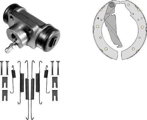 MGA K634460 - Комплект тормозных колодок, барабанные autodnr.net