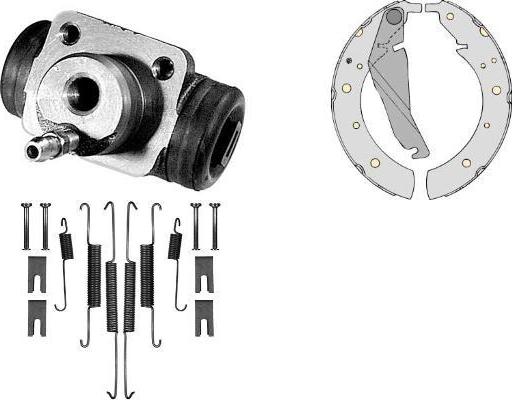 MGA K634541 - Комплект тормозных колодок, барабанные autodnr.net