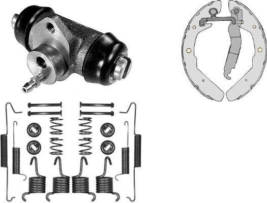 MGA K645564 - Комплект тормозных колодок, барабанные autodnr.net