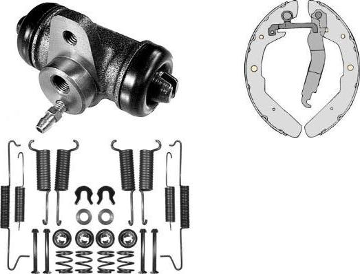 MGA K645565 - Комплект тормозных колодок, барабанные autodnr.net