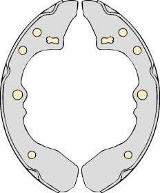 MGA M649 - Комплект тормозных колодок, барабанные autodnr.net