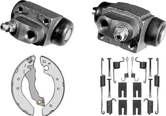 MGA K683414 - Комплект гальм, барабанний механізм autocars.com.ua