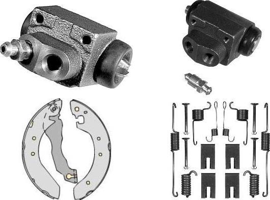 MGA K683416 - Комплект гальм, барабанний механізм autocars.com.ua