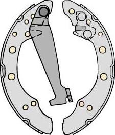 MGA K717599 - Комплект тормозных колодок, барабанные autodnr.net