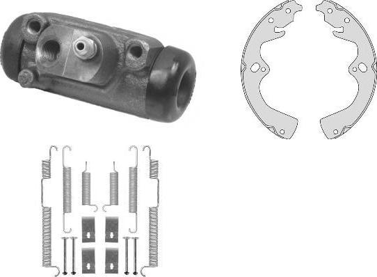 MGA K837823 - Комплект тормозных колодок, барабанные autodnr.net