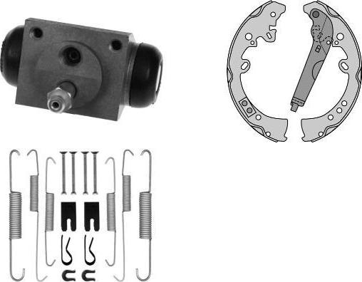 MGA K959009 - Комплект гальм, барабанний механізм autocars.com.ua