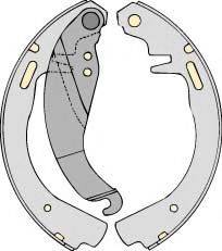 MGA M576 - Комплект гальм, барабанний механізм autocars.com.ua