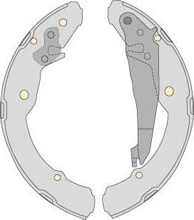 MGA M765 - Комплект гальм, барабанний механізм autocars.com.ua
