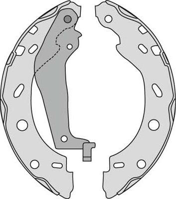 MGA M803 - Комплект тормозных колодок, барабанные autodnr.net