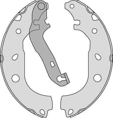 MGA M846 - Комплект тормозных колодок, барабанные autodnr.net