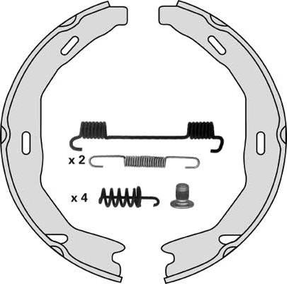 MGA M869R - Комплект гальм, ручник, парковка autocars.com.ua